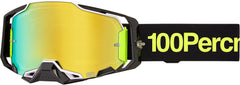 100% Armega goggles with Orban mirror gold lens for enhanced contrast and track visibility.