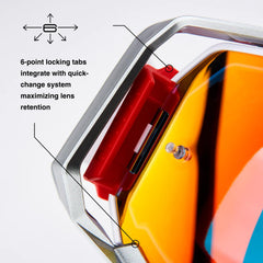 100% ARMEGA goggles close-up of vents for airflow