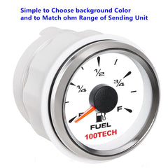 100TECH fuel gauge dial needle with smooth sweep for steady readings
