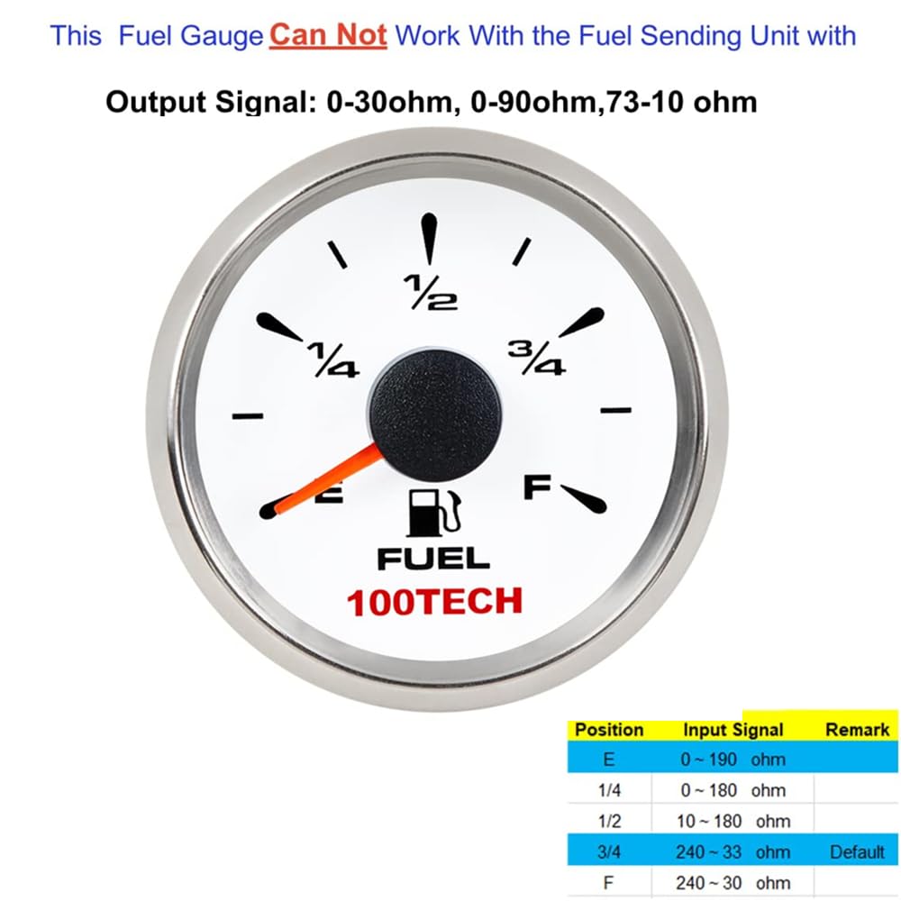 100TECH quick calibration button aids simple setup and accuracy