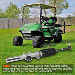 Step-by-step installation view of 10l0l EZGO TXT steering assembly