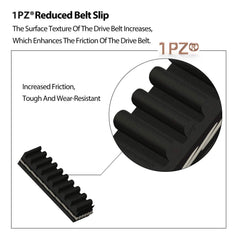 Torque-verter compatible belt broadens compatibility for versatile kart setups.