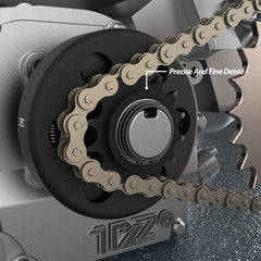 1PZ DH7-E4F chain-set image shows included components for quick installation