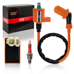 1PZ O6P-RS3 ignition coil close-up, rugged construction for reliable performance.