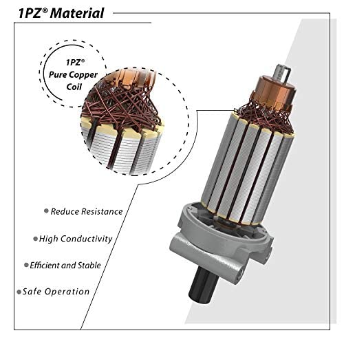 1PZ starter motor specs: 12V CCW 10 teeth for consistent engagement.