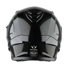 1Storm KT828 inner smoked visor close-up demonstrating layered protection