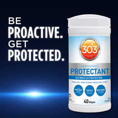 Plastic interior panels protected by 303 Aerospace Protectant