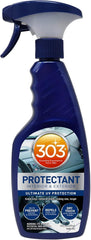 303 Products leather 3-in-1 application illustrates rinse-free upkeep for leather