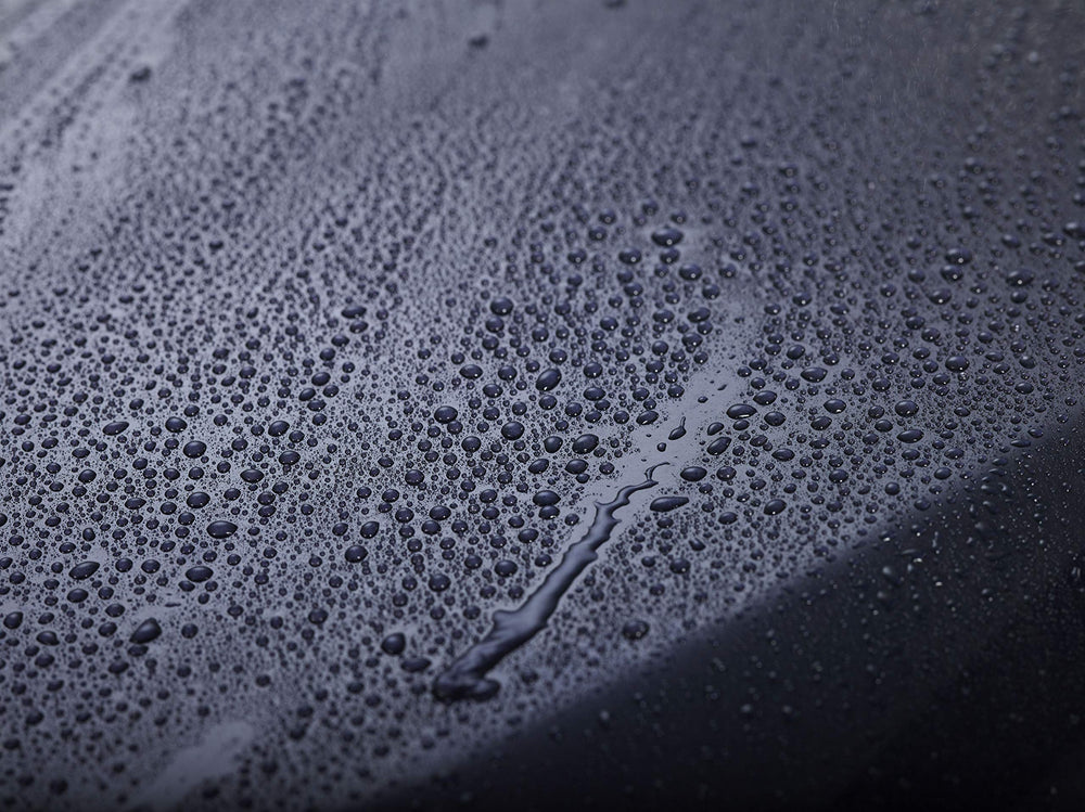 303 Products water-beading protection on car surfaces after application
