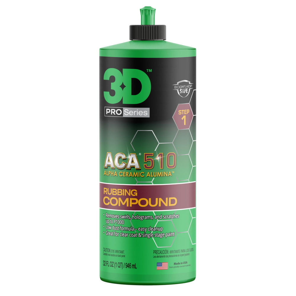 3D ACA 510 rubbing compound jar for fast-cutting paint correction