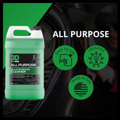 3D APC interior cleaning on trunk liner showing all-surface compatibility.