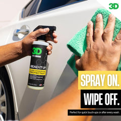 3D Bead It Up dirt resistance shown on a clean car surface