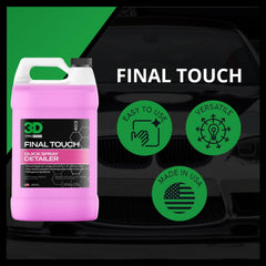 3D Final Touch Quick Detail Spray 1-gallon packaging for long-term detailing