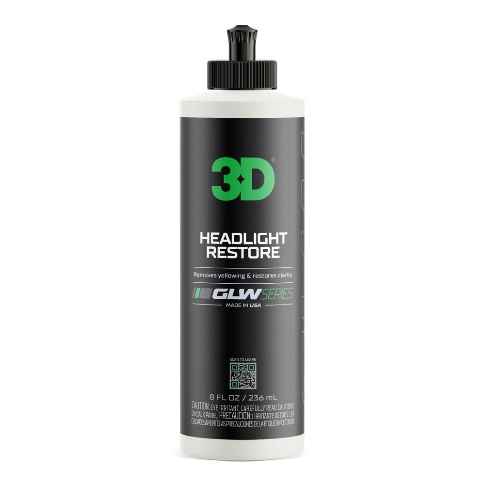 3D GLW headlight clarity restoration for safer nighttime driving.