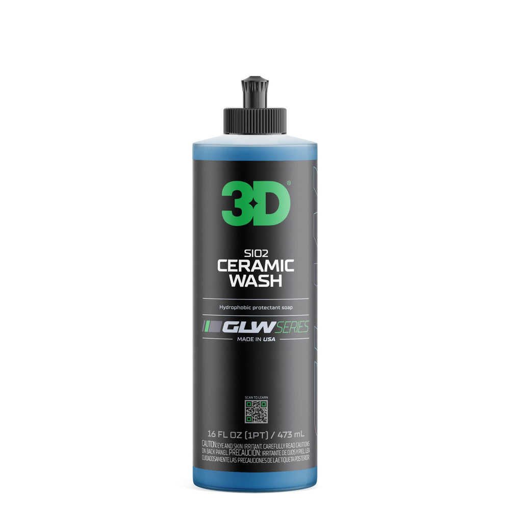 3D GLW Series bottle front shot highlighting ceramic wash packaging for durable protection