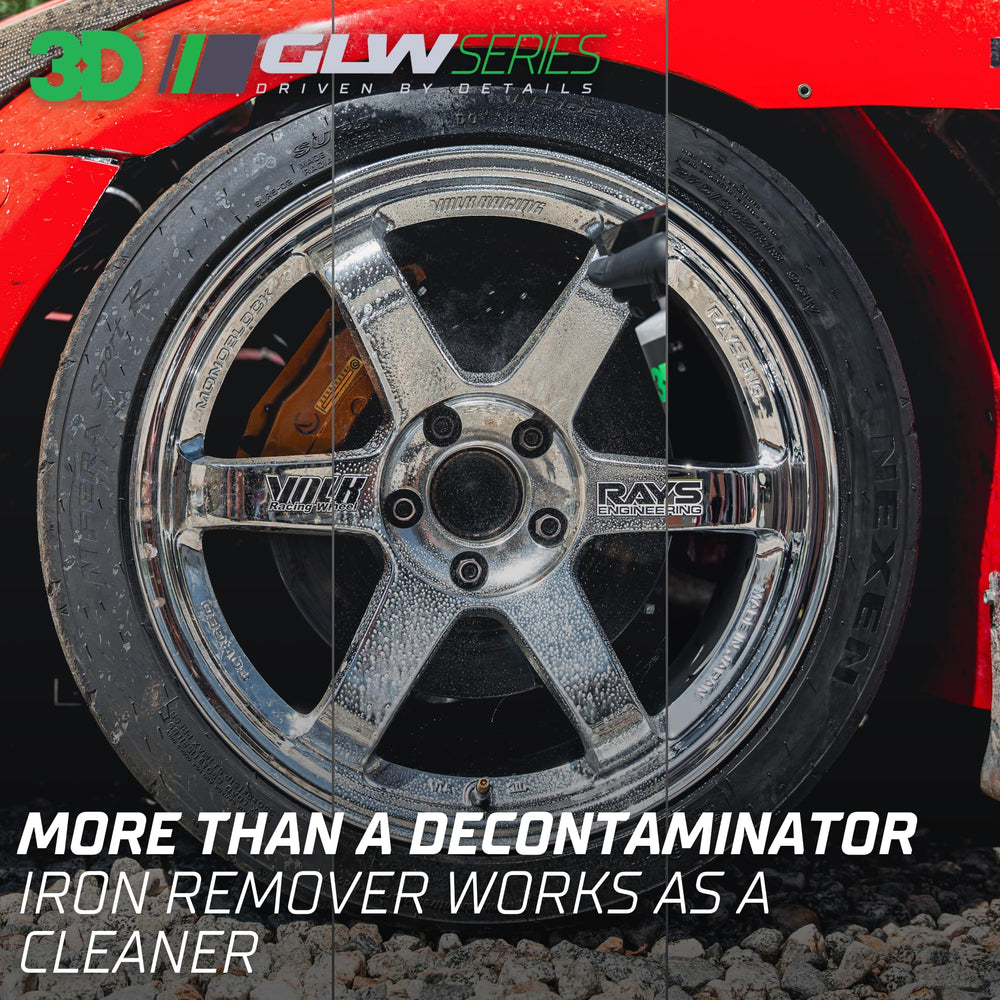 3D GLW Series Iron Remover purple bleed shows active iron breakdown