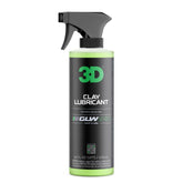 3D GLW Series clay lubricant bottle pour demonstrating smooth decontamination