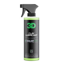 3D GLW Series clay lubricant bottle pour demonstrating smooth decontamination