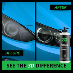 3D GLW removes yellowing and oxidation to revive lens shine.
