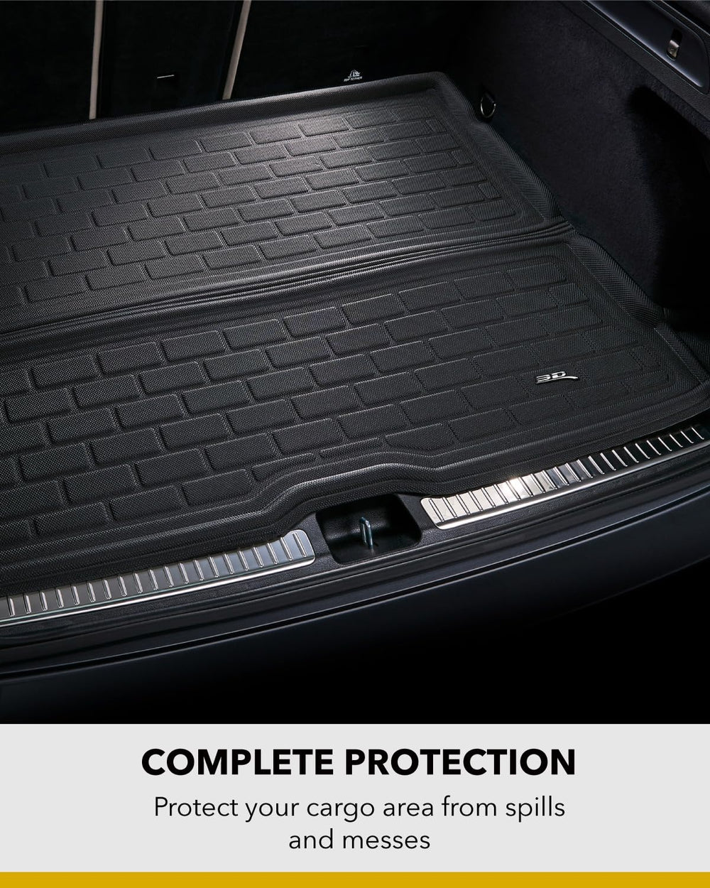 Anti-slip surface on the 3D MAXpider Kagu Cargo Liner keeps groceries secure while driving.