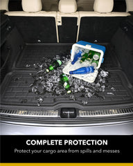 3D MAXpider KAGU cargo liner easy-clean surface cleans quickly after spills.