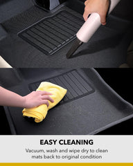 Easy to remove, wipe clean, or spray down for quick renewal.