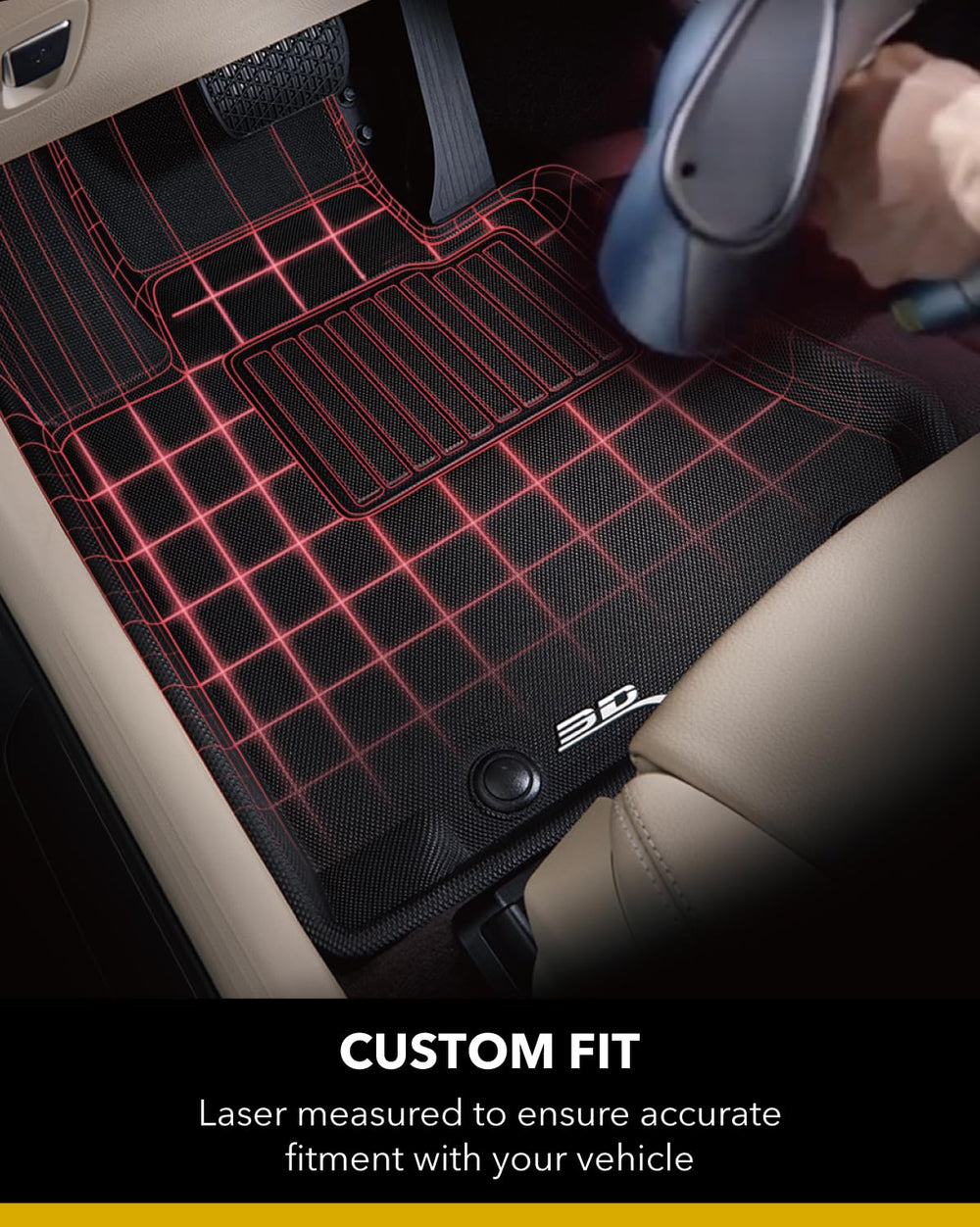 Thermoplastic rubber surface delivers a waterproof feel with a sleek, grippy texture.