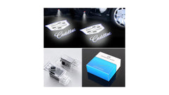3D Shadow Lights Cadillac door logo projection on ground for a welcoming entry.