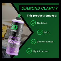 Glossy finish from 3D Speed enhances showroom-like appearance.