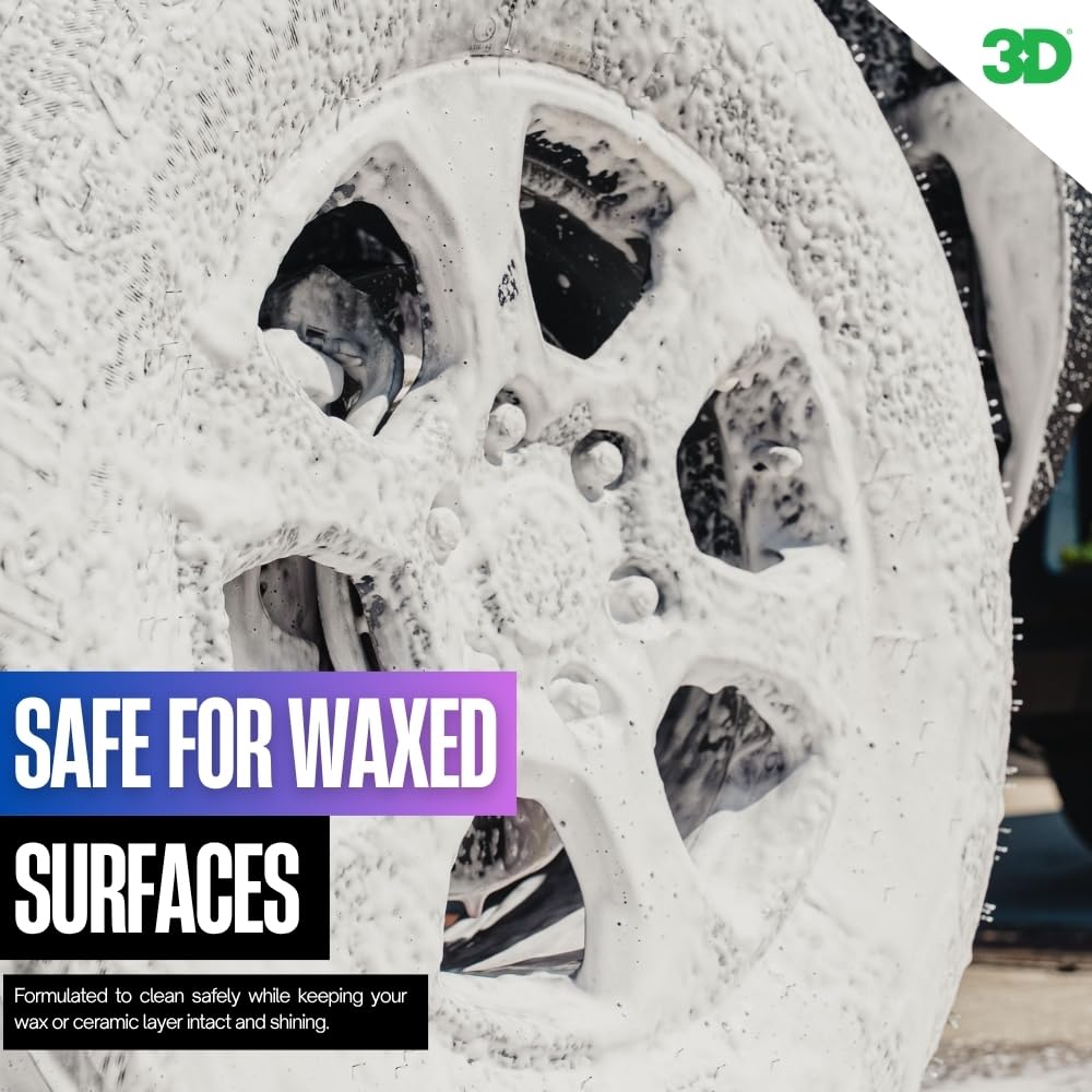 3D Wash N Wax easy rinse leaves no residue or spots.
