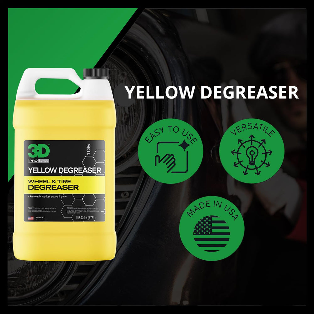 3D Yellow Degreaser is biodegradable and safely made in the USA.