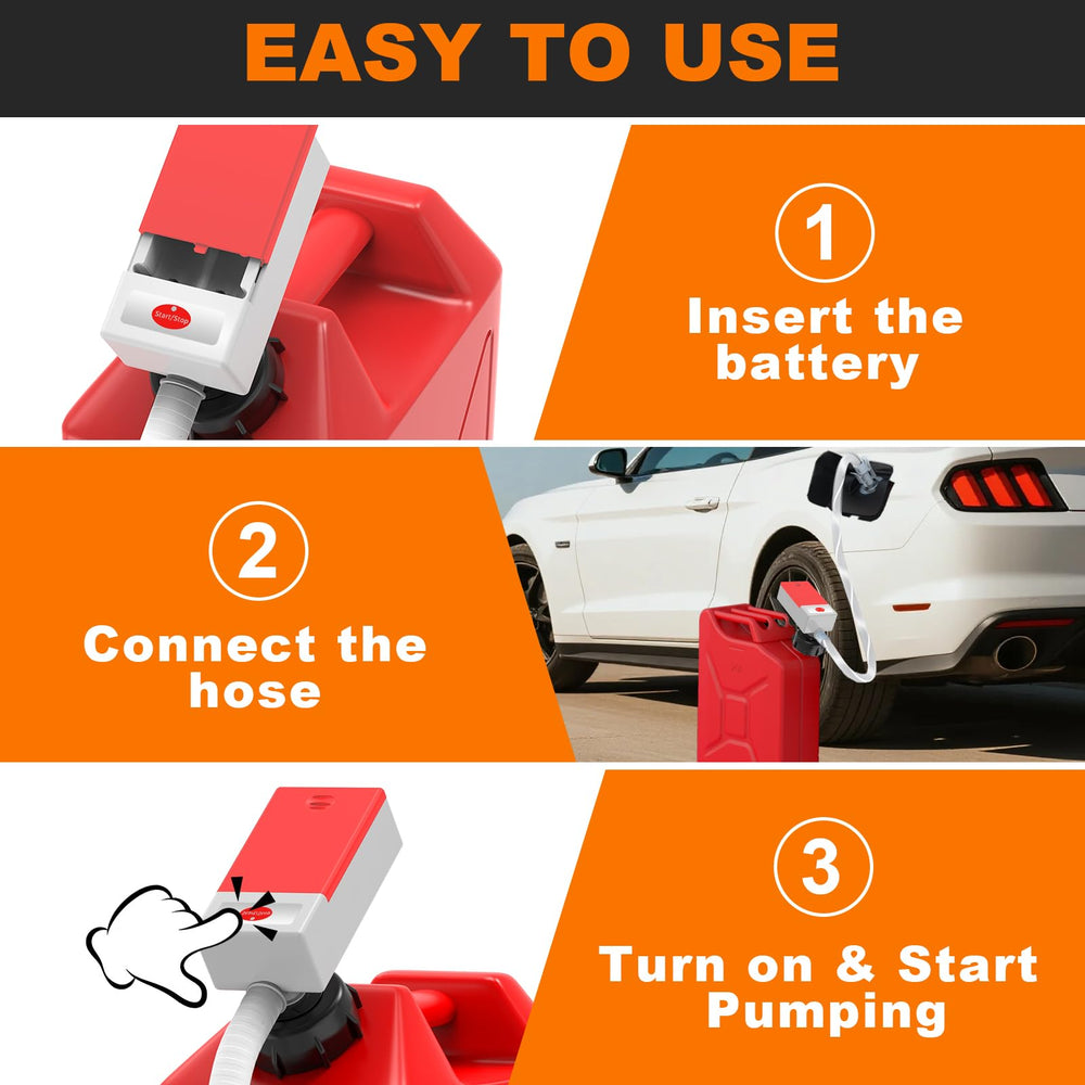 3FP portable fuel pump for can makes on-the-go transfers easy