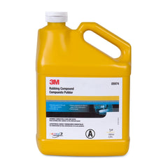 3M 05974 rubbing compound bottle front label for auto detailing and smoothing.