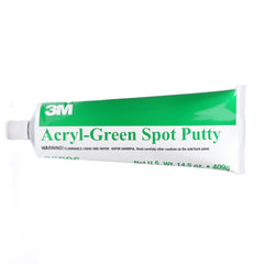 3M Acryl-Green Spot Putty tube ready for fast drying and easy sanding.