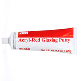 3M Acryl Putty red spread demonstrates smooth filling of minor blemishes for automotive finishes.