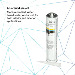 3M Auto Glass Urethane Windshield Adhesive 08693 industrial-use warning emphasizes professional use.