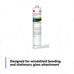 3M Auto Glass Urethane Windshield Adhesive 08693 packaging box shows contents.