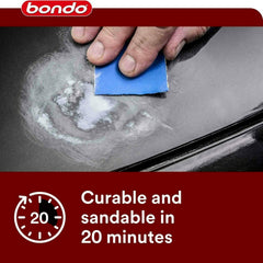 3M Bondo 907 glaze patch adheres to metal and fiberglass for versatile repairs.