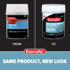 3M Bondo-Hair long-strand filler mixing scene enabling quick set and easy sanding