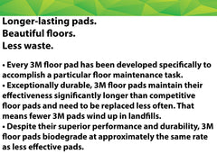 3M Buffer Pad 5100 red for damp cleaning to lift light soil