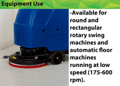 3M Buffer Pad 5100 red works with automatic scrubbers for light cleaning