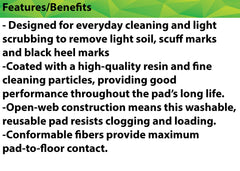 3M Buffer Pad 5100 red removes scuff and heel marks