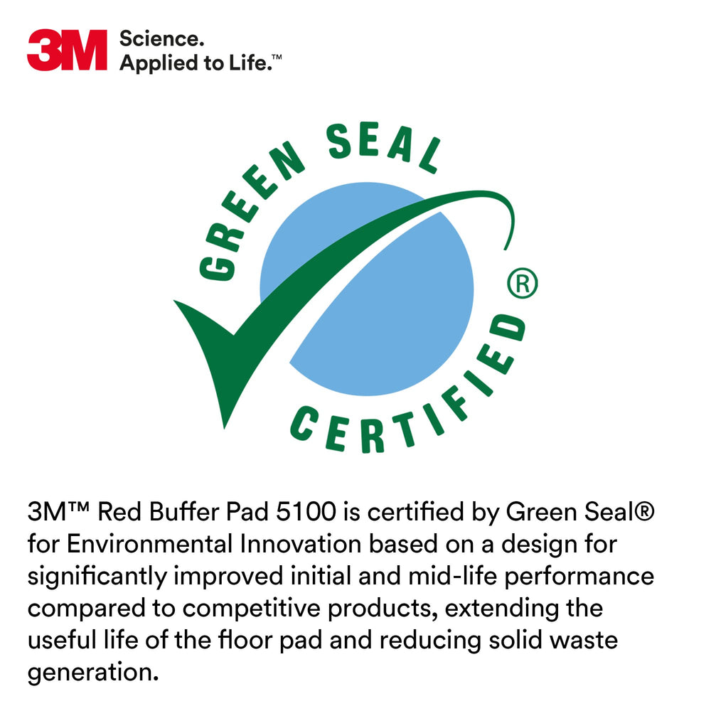 3M Buffer Pad 5100 reversible design for longer pad life