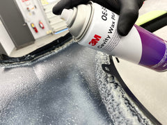 Spray application showing easy coverage in hard-to-reach areas
