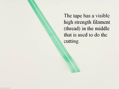 Translucent 3M tape showing line clearly for easy repositioning