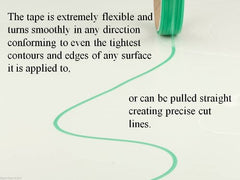 Easy handling of 3M tape for turns and corners on vehicle wraps