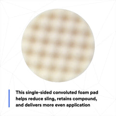 3M Foam Compounding Pad 05723 convoluted foam face on curved surfaces