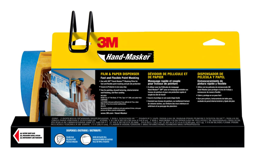3M Hand-Masker pre-loaded dispensers setup for streamlined masking on painting jobs.