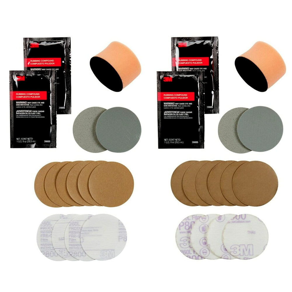 3M headlight lens restoration kit 2-pack box for easy home use