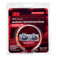 3M headlight restoration before and after visuals for comparison.